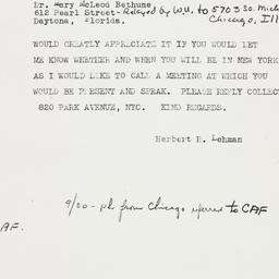 Telegram: 1950 September 28