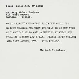 Telegram: 1950 September 28