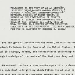 Speech: 1950 October 11