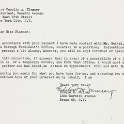 Letter: 1950 November 14