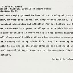 Telegram: 1955 May 19