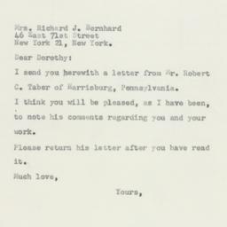 Letter: 1956 October 15