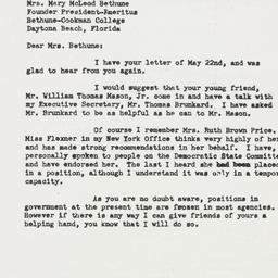 Letter: 1950 May 31