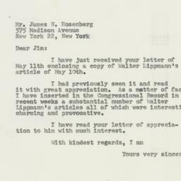 Letter: 1954 May 14