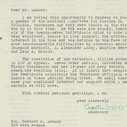 Letter: 1947 February 21