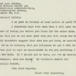 Letter: 1947 April 10