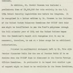 Memorandum: 1953 May 21