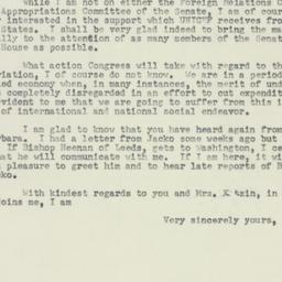 Letter: 1953 May 23