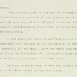Letter: 1950 May 12