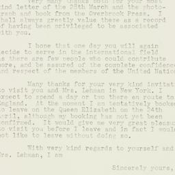 Letter: 1947 April 7