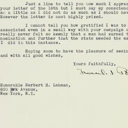 Letter: 1932 November 21