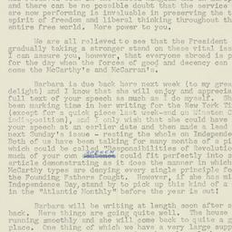 Telegram: 1953 July 2