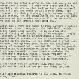 Letter: 1951 July 11