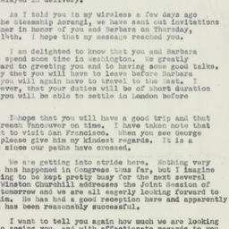 Letter: 1952 January 15
