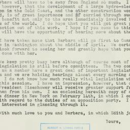 Letter: 1953 February 25