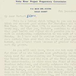 Letter: 1953 December 8