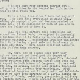 Letter: 1951 February 5