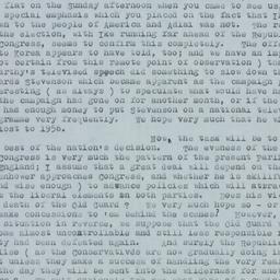 Letter: 1952 November 7