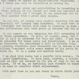 Letter: 1954 June 24