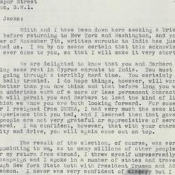 Letter: 1952 December 4