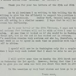 Letter: 1953 March 11