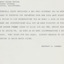 Telegram: 1961 February 6