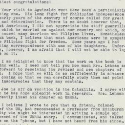 Letter: 1961 July 13