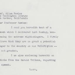 Letter: 1961 December 19
