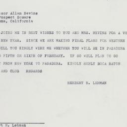Telegram: 1961 December 31