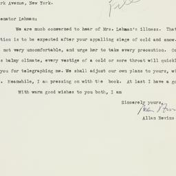 Letter: 1961 February 6