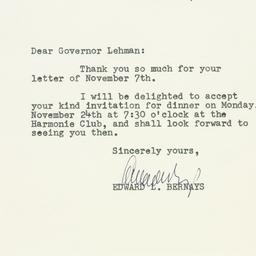 Letter: 1947 November 12