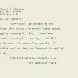 Letter: 1948 November 9