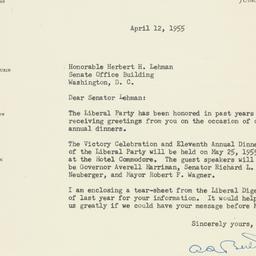 Letter: 1955 April 12