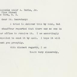 Letter: 1958 November 8