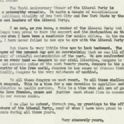 Letter: 1954 April 26