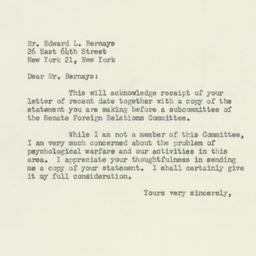 Letter: 1953 March 31