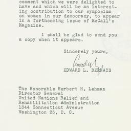 Letter: 1946 March 6