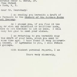 Letter: 1958 November 8