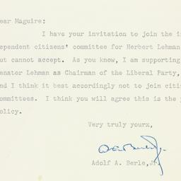 Letter: 1950 October 18