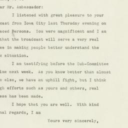 Letter: 1947 June 21