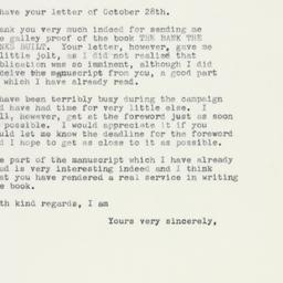 Letter: 1958 October 30