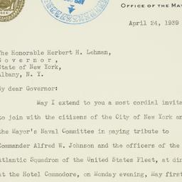 Letter: 1939 April 24