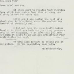 Letter: 1950 November 21
