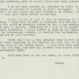 Letter: 1950 November 28