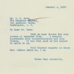 Letter: 1933 January 4