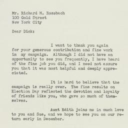 Letter: 1949 November 29