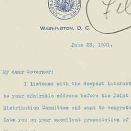 Letter: 1931 June 23