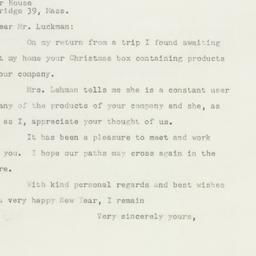 Letter: 1947 December 17