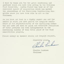 Letter: 1947 October 31