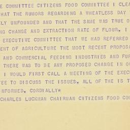 Telegram: 1947 October 23